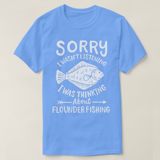 T-shirt Flounder Fishing Fluke (Design devant)