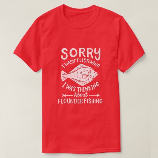 T-shirt Flounder Fishing Fluke Premium (Design devant)