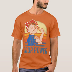 T-shirt Flour Power Funky Baking Maman Baker