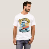T-shirt Flow With The Happy Waves Surf Style Men’s Tee (Devant entier)