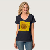 T-shirt flower bloom yellow (Devant entier)