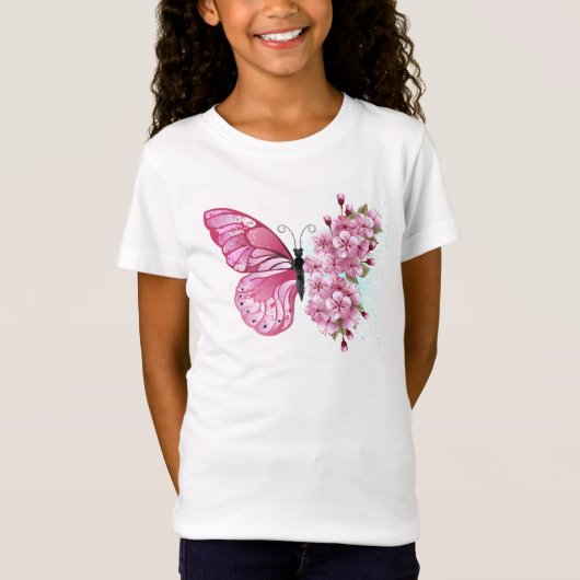 T-Shirt Flower Butterfly (Devant)