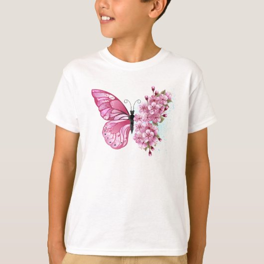 T-shirt Flower Butterfly (Devant)