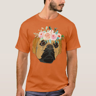 T-shirt Flower Crown Animal Chien Propriétaire Chien Chien