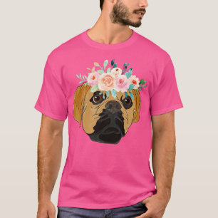 T-shirt Flower Crown Animal Chien Propriétaire Chien Chien