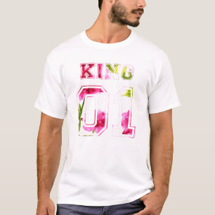T-shirt Flower King et Queen Couple 01