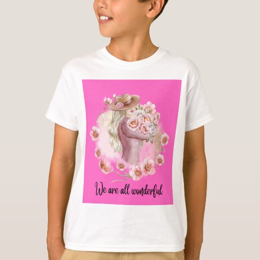 T-shirt : Flower Man" (Devant)