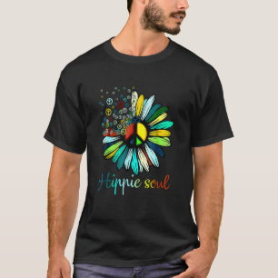 T-shirt Flower Peace Love Happy Soul