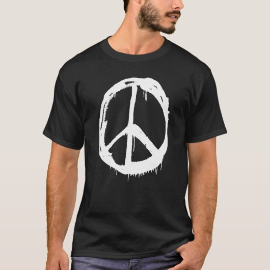T-shirt Flower Peace Love Happy Soul (Devant)