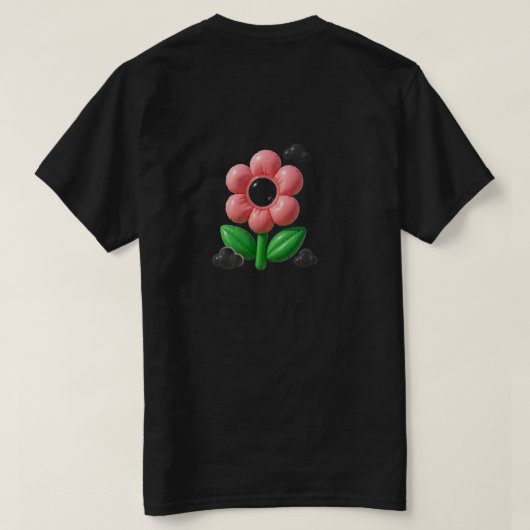 T-shirt Flower Plastique (Design dos)