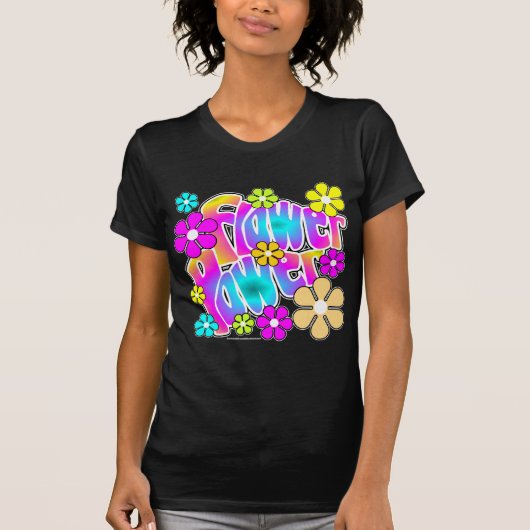 T-shirt Flower power (Devant)