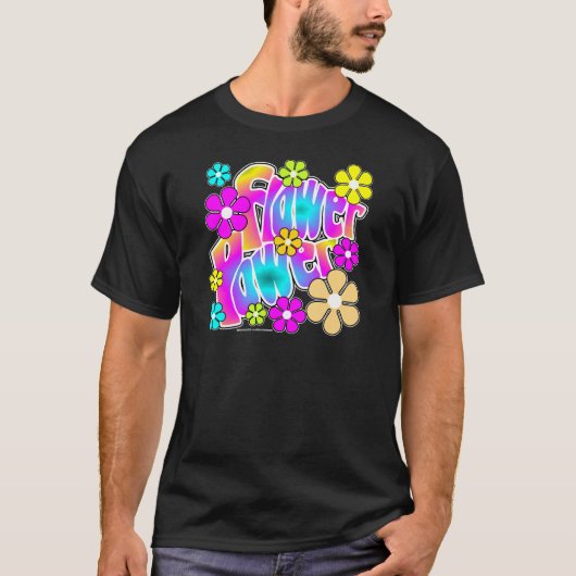 T-shirt Flower power (Devant)