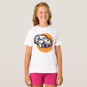 T-shirt Flower Power Car Cute Hippie Style (Devant entier)