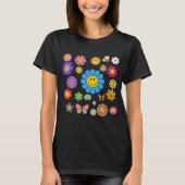 T-shirt Flower Power Femmes (Devant)