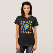 T-shirt Flower Power Femmes (Devant entier)