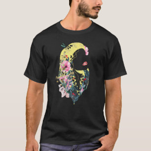 T-shirt Flower Power fille Plante dame