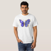 T-shirt Flower Sapphire Butterfly (Devant entier)