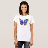 T-shirt Flower Sapphire Butterfly (Devant entier)