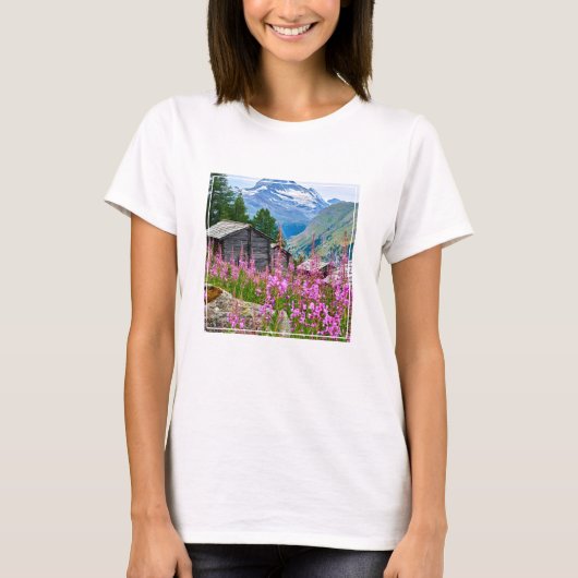 T-shirt Flowers | Summer Matterhorn Switzerland (Devant)