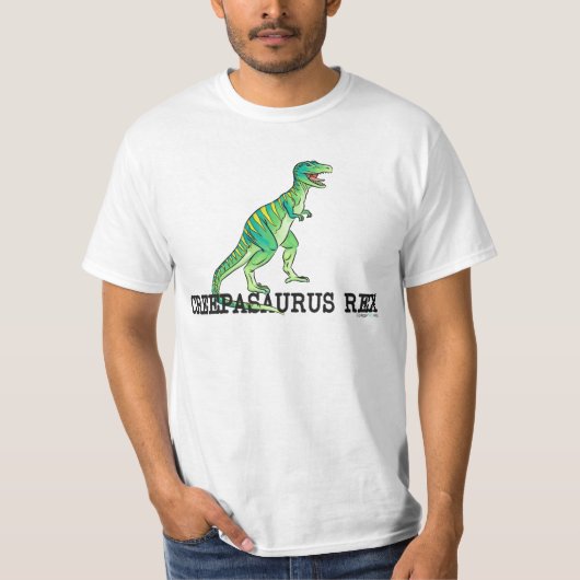T-shirt Fluage blanc un Saurus Rex (Devant)