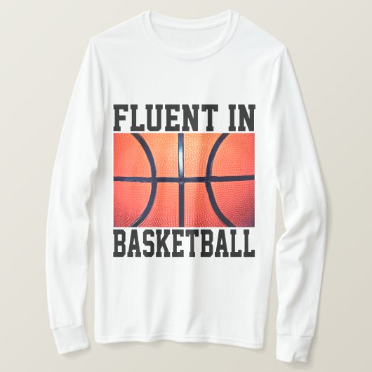T-shirt Fluent Dans Le Basket-Ball Drôle (Design devant)