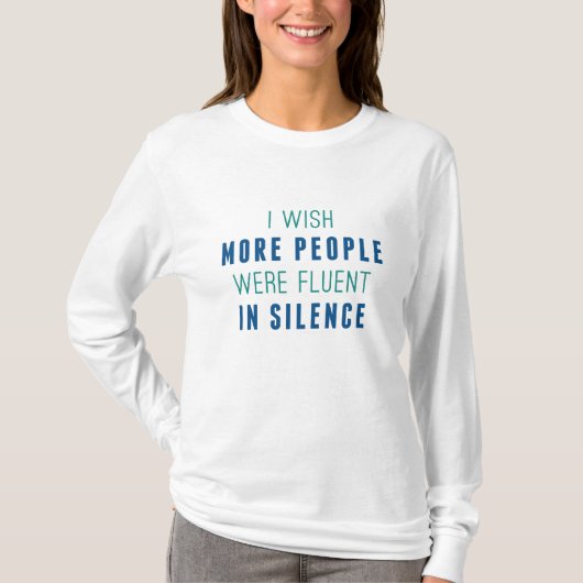 T-shirt Fluent En Silence (Devant)