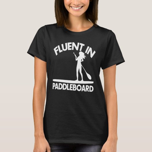 T-shirt Fluent In Paddle Boarding Women Paddle Love 1 (Devant)