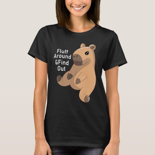 T-shirt Fluff autour et découvrez Capybara Capy Mean (Devant)