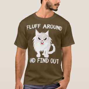 T-shirt Fluff autour et découvrez chat drôle