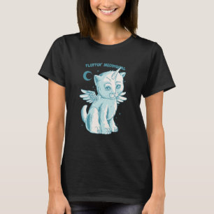 T-shirt Fluffinu2019 Licorne Féerique Chat Catcorn Kittyco