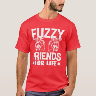 T-shirt Fluffy Friends Forever Highland Cow vintage