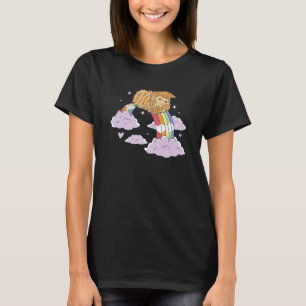 T-shirt Fluffy Rainbow équitation Guinée Pig