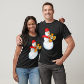 T-shirt Flugelhorn Snowman (Unisexe)