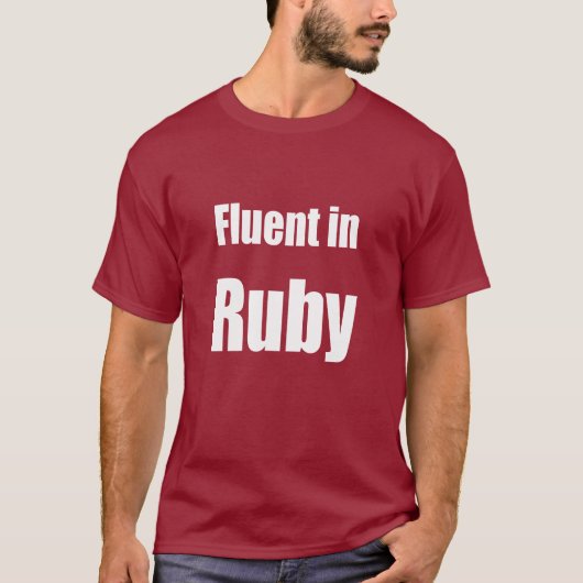 T-shirt Fluide dans le rubis - chemise rouge foncé de (Devant)