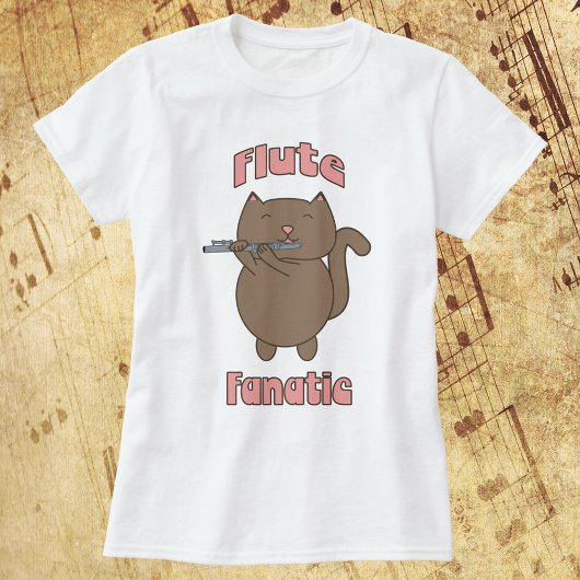 T-shirt Fluide Fanatique Chat Brown