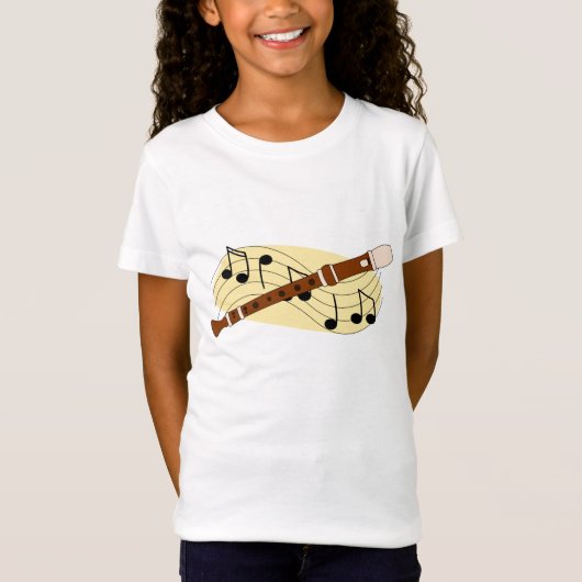T-shirt "fluit" (Voorkant)