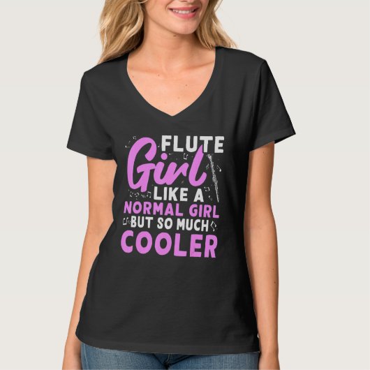 T-shirt Flute Ados filles (Devant)