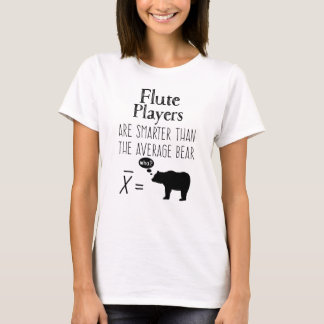 T-shirt Flute amusant - Ours moyen