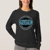 T-shirt Flute Best Music Note Circle (Devant)