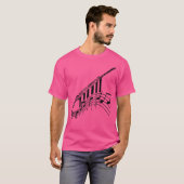 T-shirt Flûte de conception de notes musicales (Devant entier)