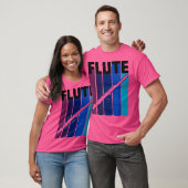 T-shirt Flûte de conception rétro vintage (Unisexe)