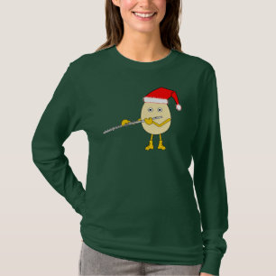 T-shirt Flute de Santa Hat Egghead