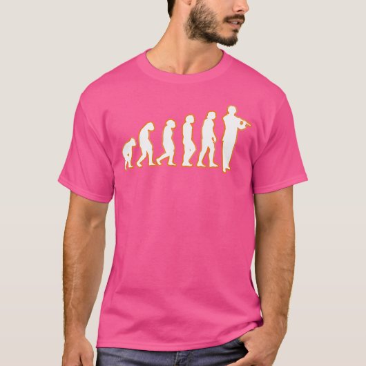 T-shirt Flûte d'évolution de la flute (Devant)