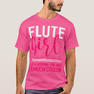 T-shirt Flute Girl tellement de chemises Glacières Flute d