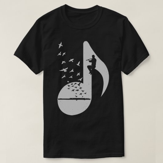 T-shirt Flûte musicale (Design devant)