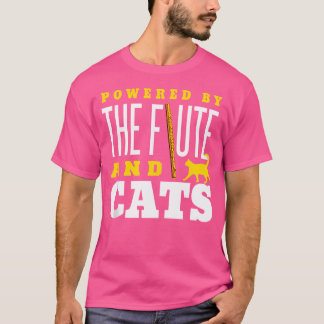 T-shirt Flute Shirt Drôle Amoureux des chats Instrument Fl