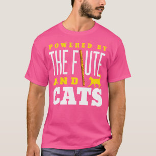 T-shirt Flute Shirt Drôle Amoureux des chats Instrument Fl