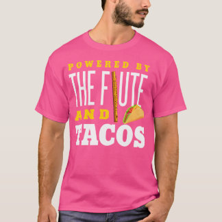 T-shirt Flute Shirt Funny Taco Lover Instrument Flute Love