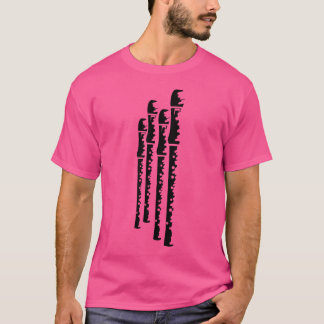 T-shirt Flûte Sketch Lecteur Flûte Instrument Woodwind