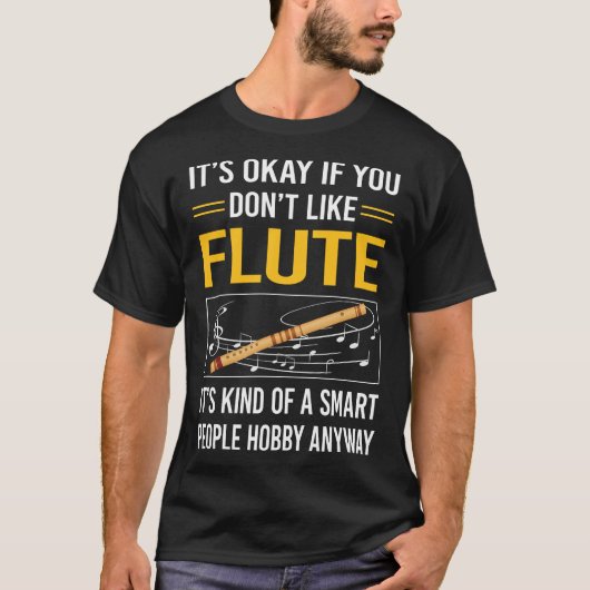 T-shirt Flûte Smart People (Devant)